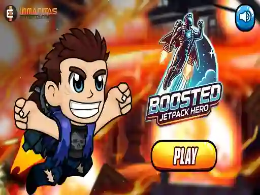 Leikur Boosted Jetpack Hero á netinu