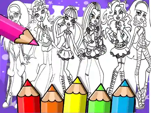 Leikur Monster High Coloring Book á netinu