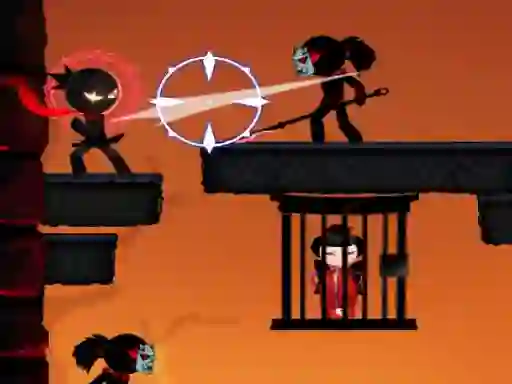 Leikur Ninja Stickman Warrior á netinu