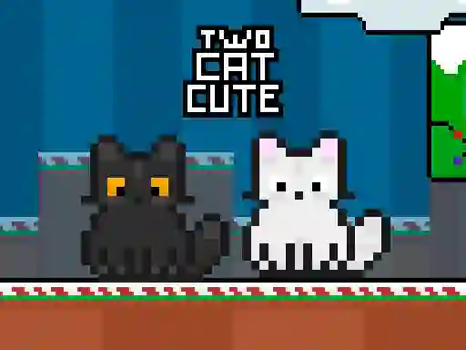 Leikur Two Cat Cute á netinu