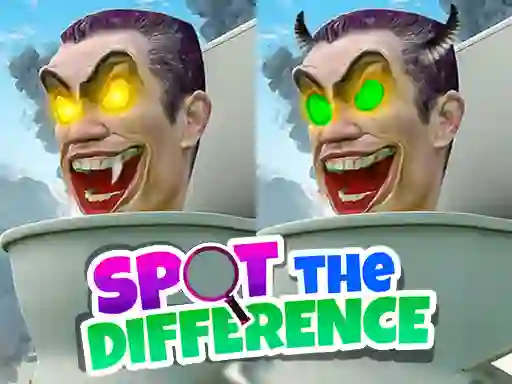 Leikur Skibidi Toilet Spot the Difference á netinu