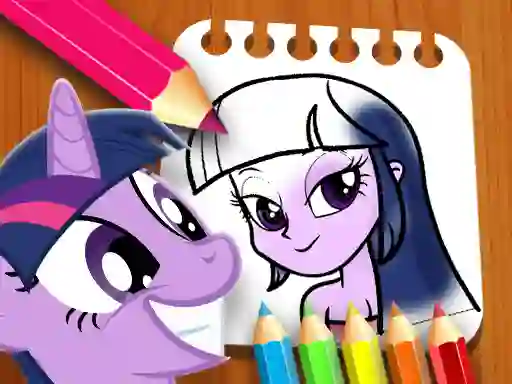 Leikur Equestria Girls Coloring Book á netinu