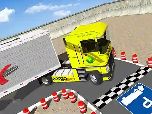 Leikur Cargo Truck Parking 2021 á netinu