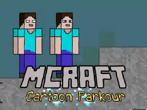 Leikur Mcraft Cartoon Parkour á netinu