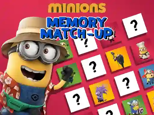 Leikur Minions Memory Match Up á netinu