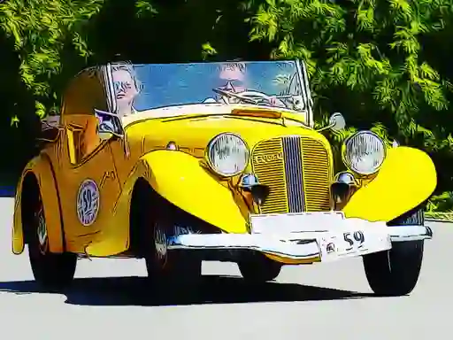 Leikur Old Cars Puzzle á netinu