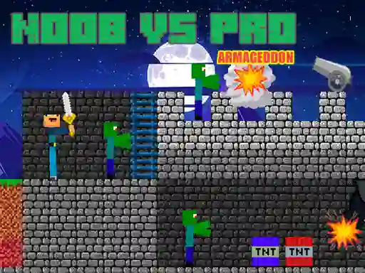 Leikur Noob vs Pro Armageddon á netinu