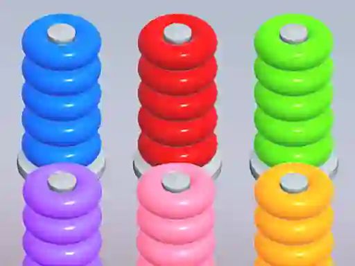 Leikur Color Ring Sort á netinu