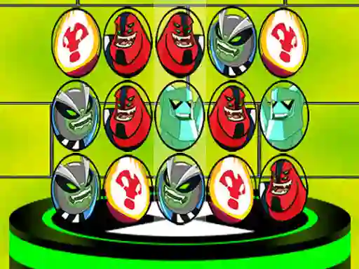 Leikur Ben 10 Match 3 Aliens á netinu
