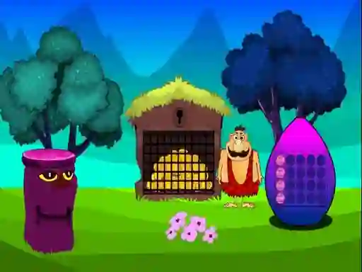 Leikur Caveman Treasure Escape á netinu