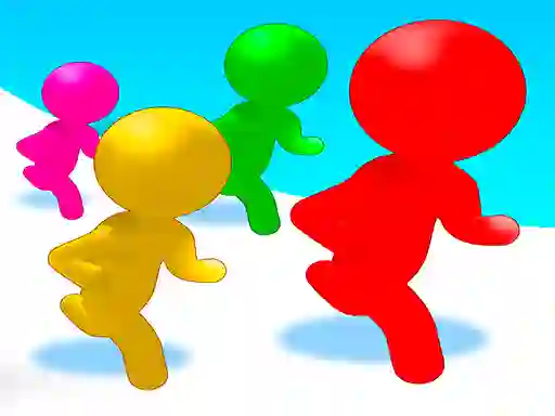 Leikur Stickmen Color Run Switch á netinu