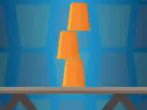 Leikur Cups Tower Builder á netinu