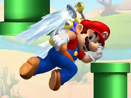Leikur Super Flappy Mario á netinu