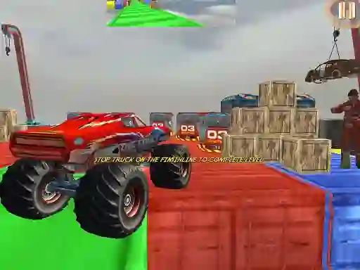 Leikur Monster Truck Driving Stunt Game Sim á netinu