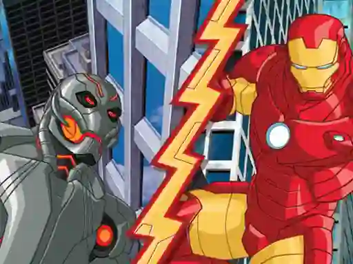 Leikur Avengers Iron Man Rise of Ultron 2 á netinu