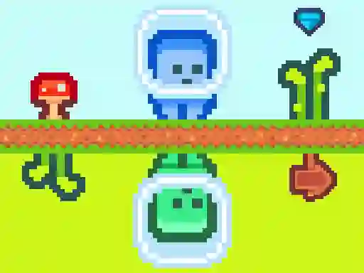 Leikur Two Aliens Adventure á netinu