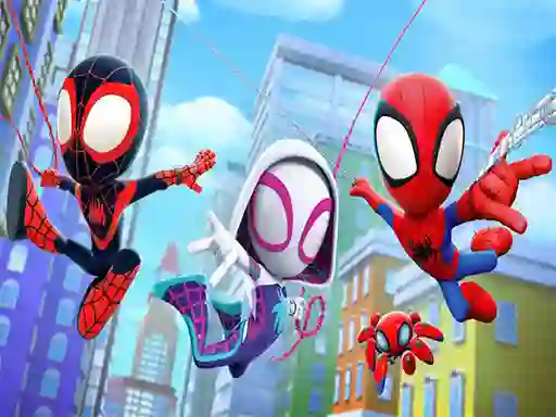 Leikur Spidey and his Amazing Friends Swing Into Action! á netinu