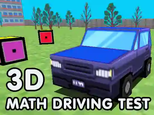 Leikur 3D Math Driving Test á netinu