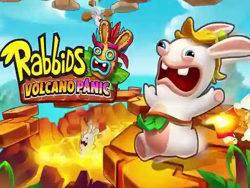 Leikur Rabbids Volcano Panic á netinu
