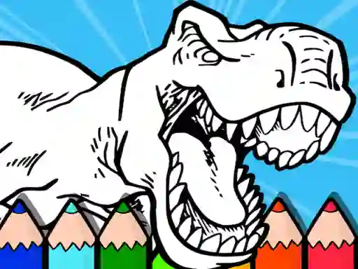 Leikur Coloring Dinos For Kids á netinu