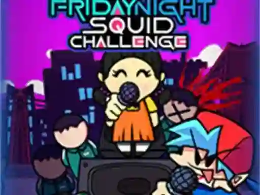 Leikur Super Friday Night Squid Challenge Game á netinu