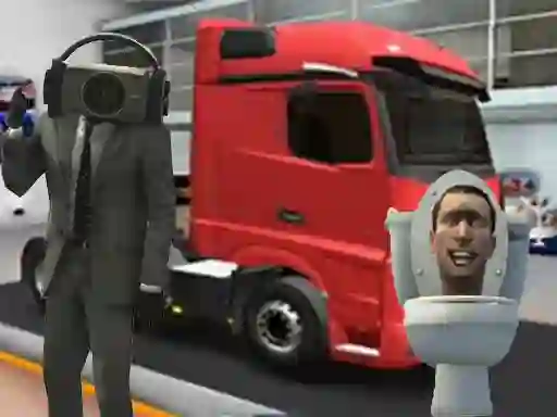 Leikur Truck Simulator Skibidi Toilet á netinu