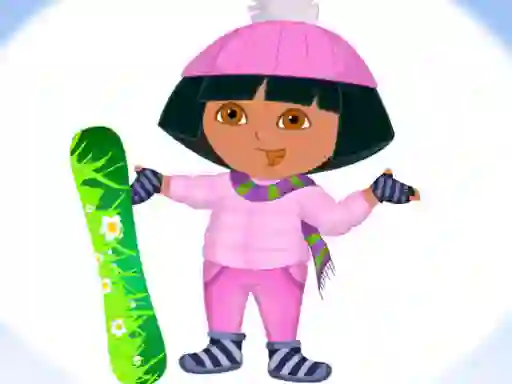 Leikur Dora Ski Winter Dressup á netinu