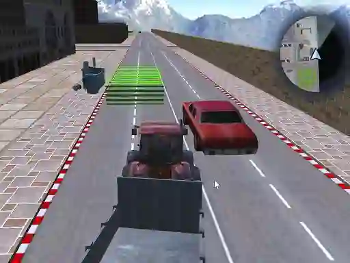 Leikur Tractor Driving Garbage collect á netinu