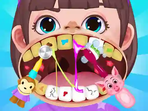 Leikur Baby Hospital Dentist Caring á netinu