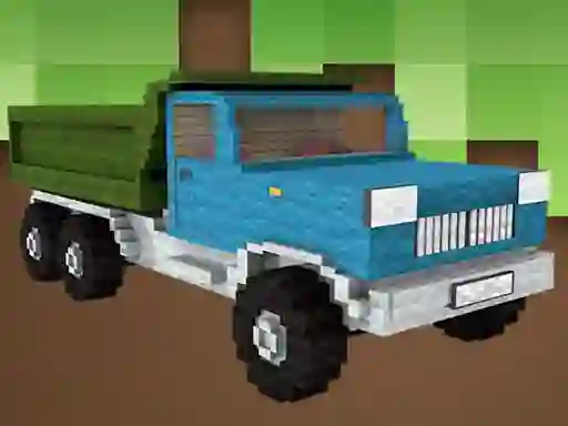 Leikur Minecraft Truck Jigsaw á netinu