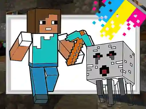 Leikur Minecraft Coloring Pages á netinu