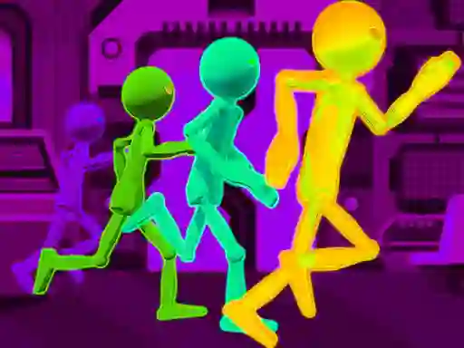 Leikur Stickman Escape Parkour á netinu