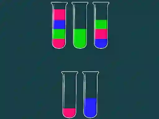 Leikur Water Sorting Color in the bottle á netinu