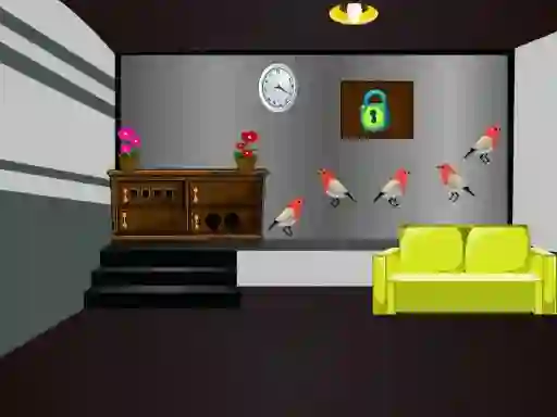 Leikur Grey Checked Room Escape á netinu