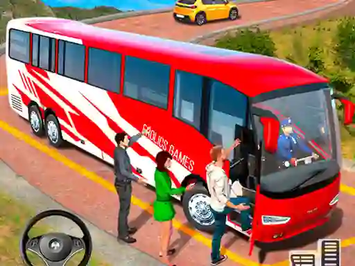 Leikur Modern Bus Simulator New Parking Games á netinu