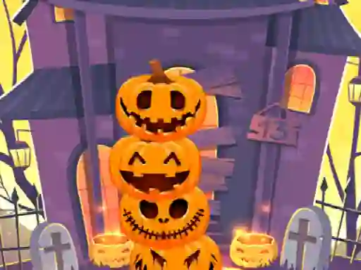 Leikur Pumpkin tower halloween á netinu