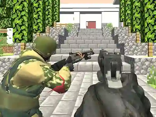 Leikur Blocky siege á netinu