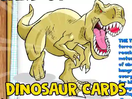 Leikur Dinosaur Cards á netinu