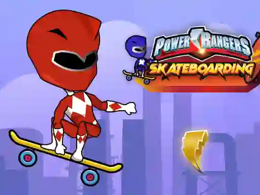 Leikur Power Rangers Skateboading á netinu