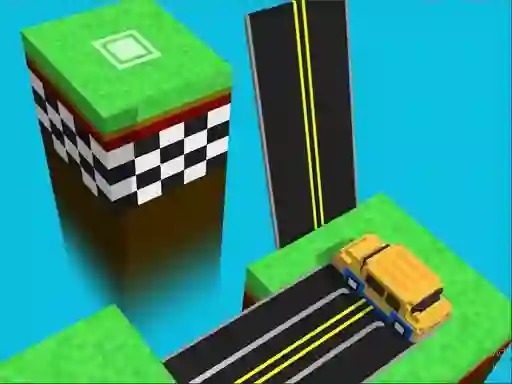 Leikur Blocky Taxy ZigZag á netinu