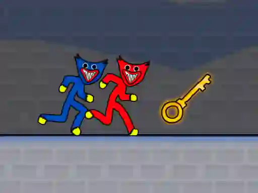 Leikur Stickman Huggy Party Duo á netinu
