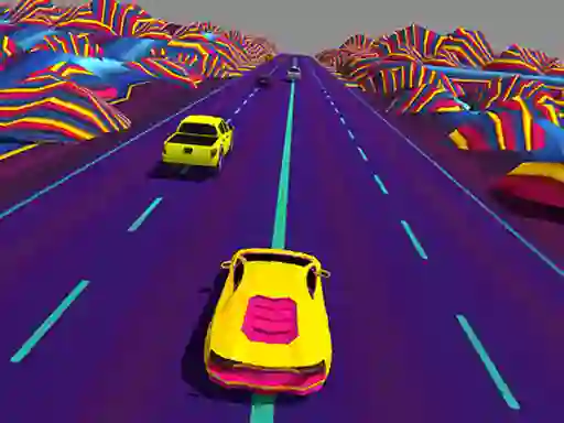 Leikur Neon Race Retro Drift á netinu