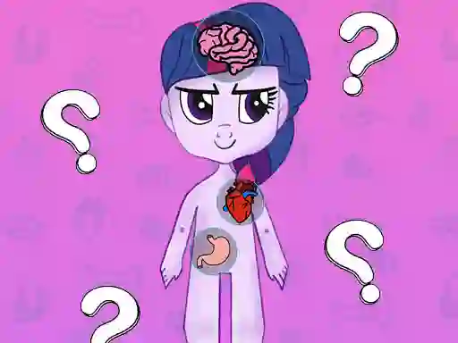 Leikur My Little Pony Learning The Body á netinu