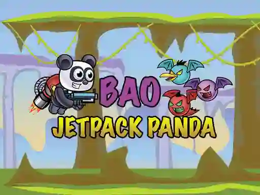 Leikur Jetpack Panda Bao á netinu