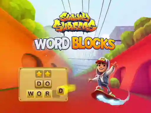 Leikur Subway Surfers Word Blocks á netinu