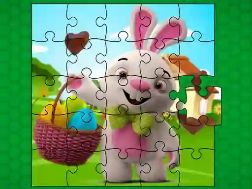 Leikur Easter Bunny Eggs Jigsaw á netinu