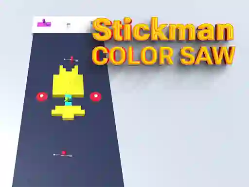 Leikur Stickman Color Saw á netinu