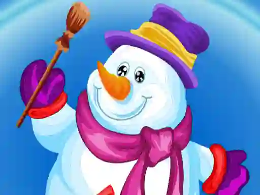 Leikur Snowman Dress up á netinu