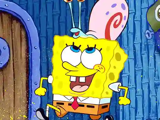 Leikur Sponge Bob Slide á netinu