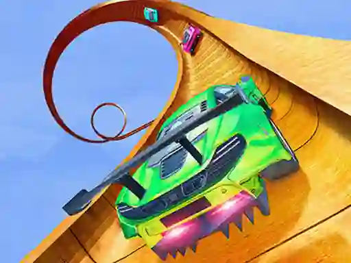 Leikur Mega Ramp Car Stunt Racing Mania á netinu